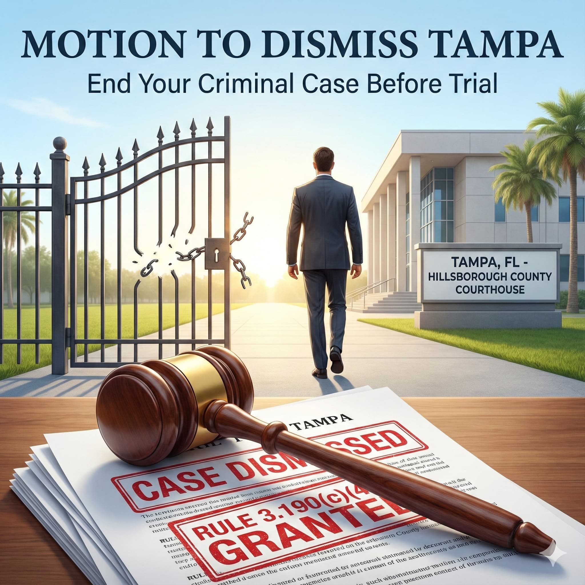 Man walking from Jail after Motion granted