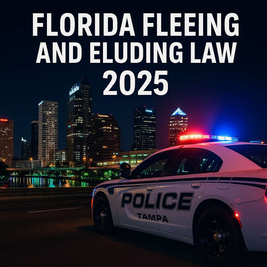 Police car with Tampa skyline in background.