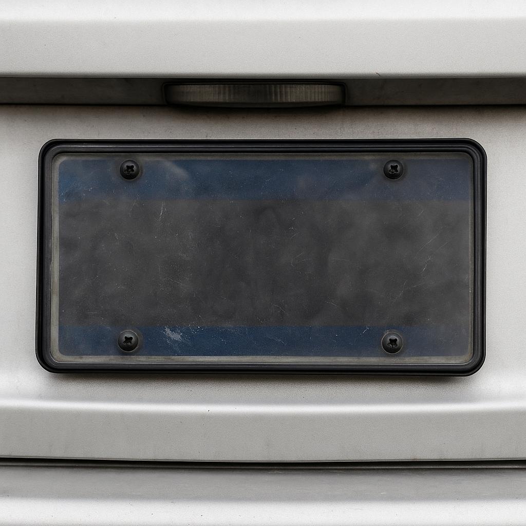 obscured license plate