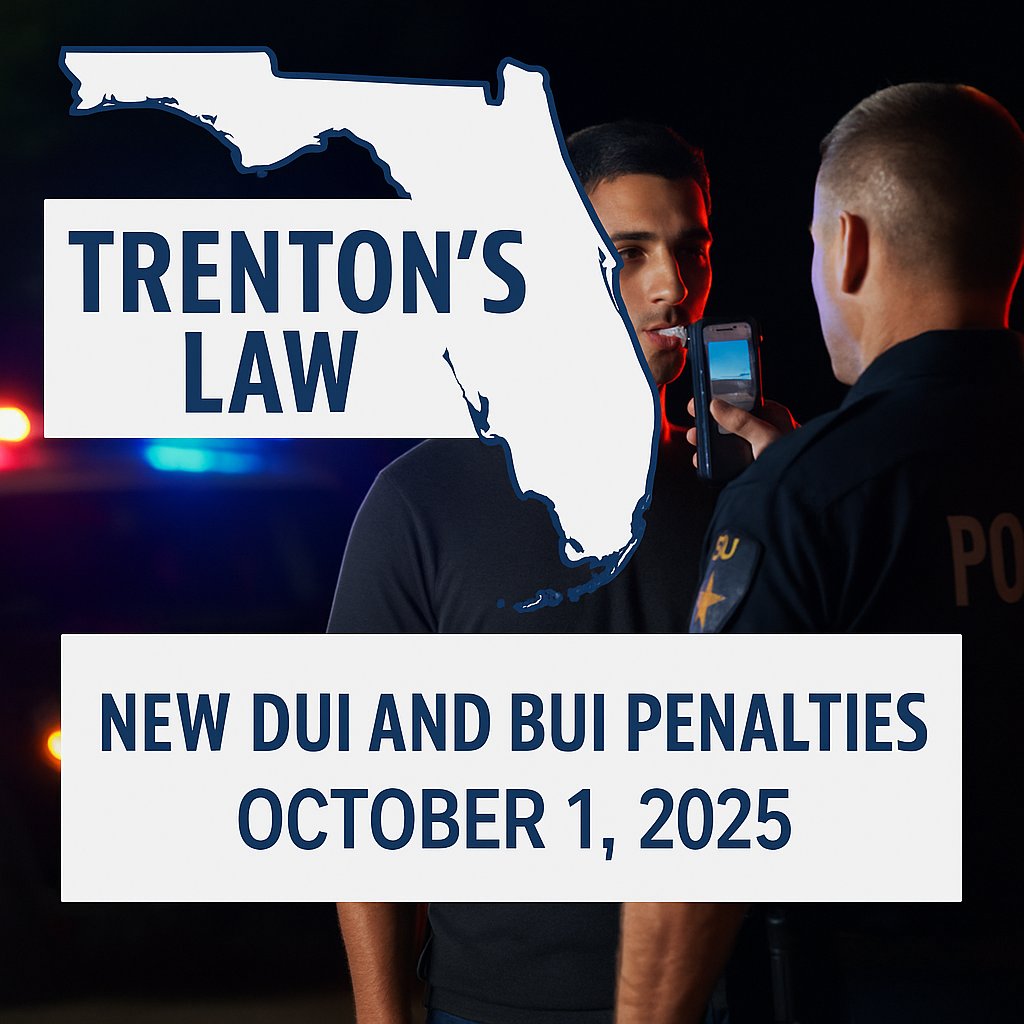 Trenton's Law with Man blowing into breathalyzer