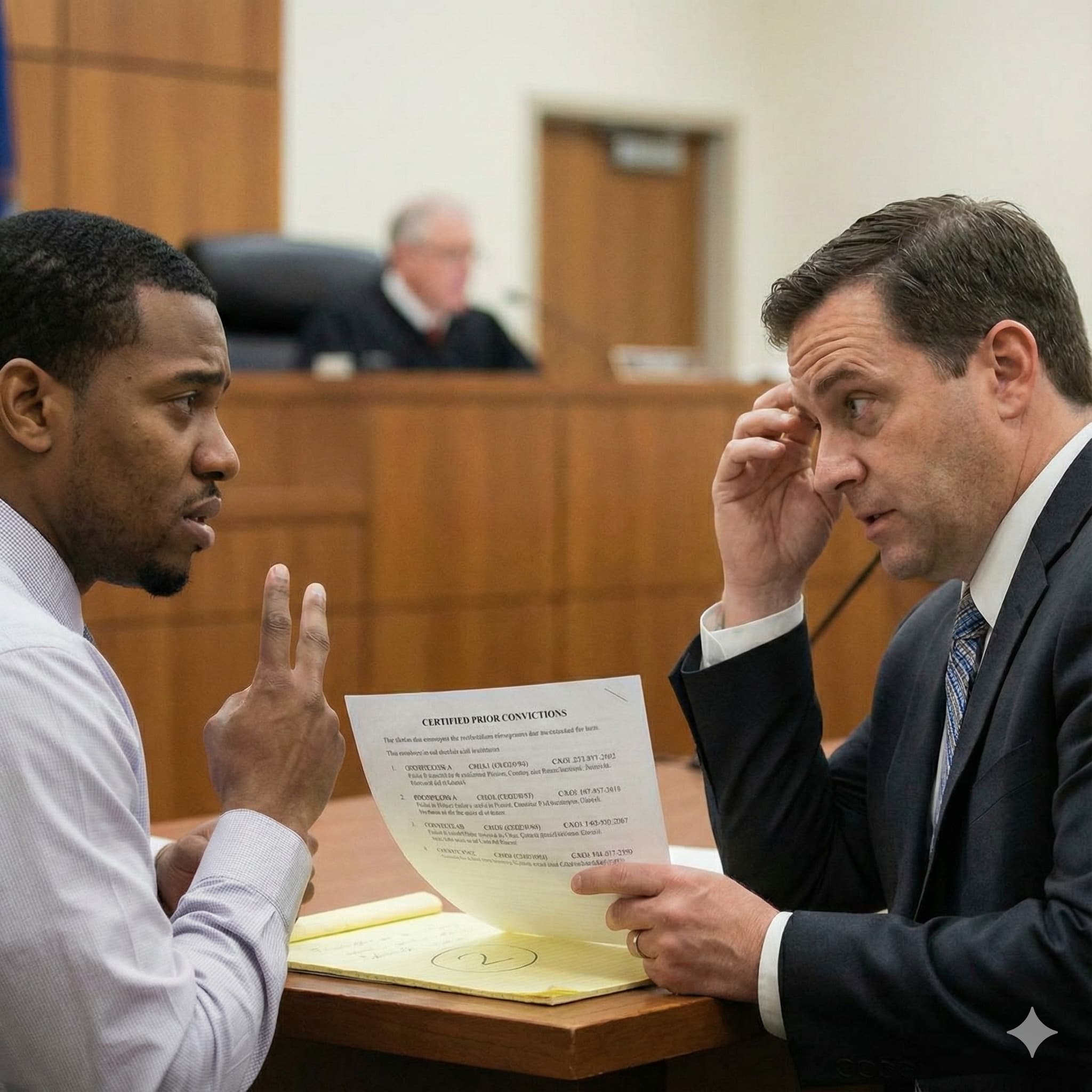 Lawyer giving wrong number of convictions to client