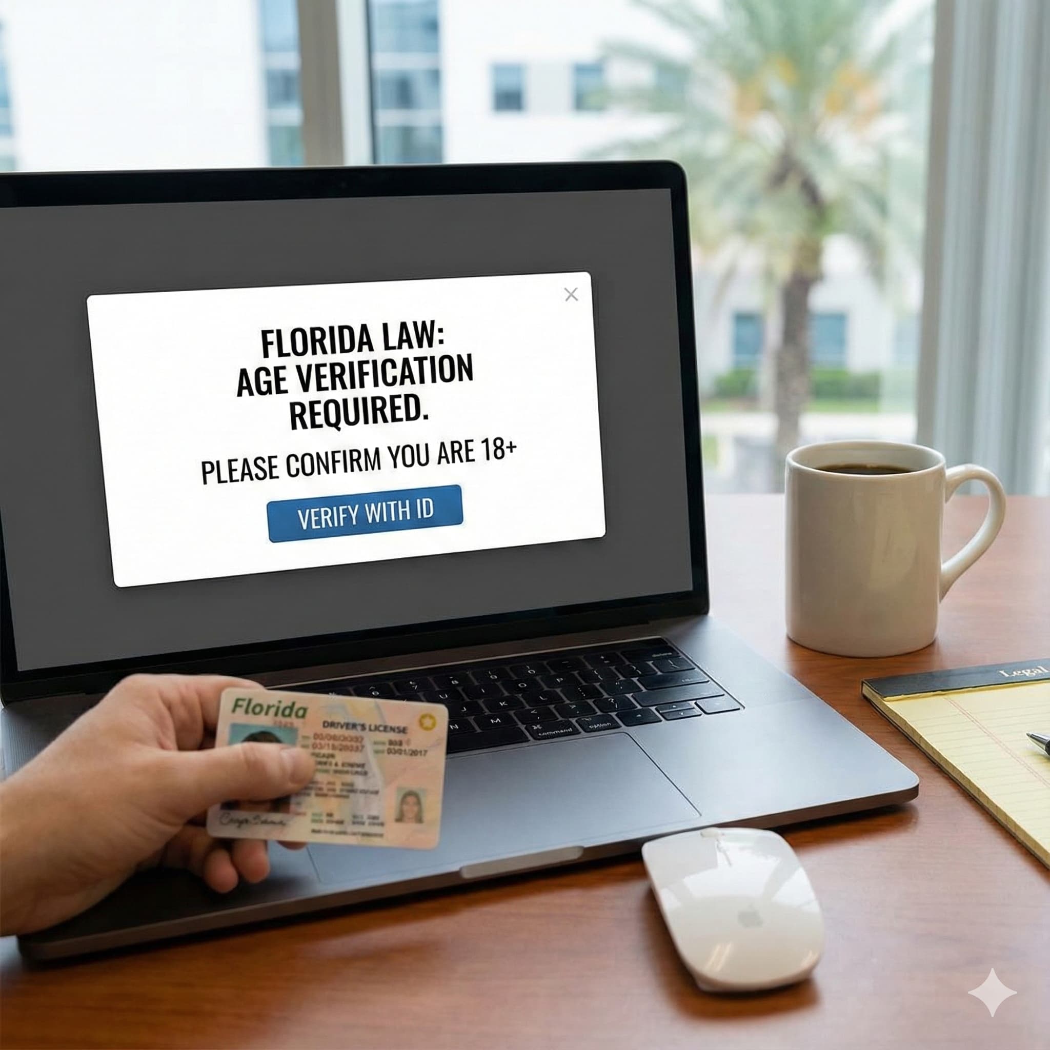 person on porn site verifying age to access