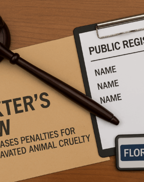 Florida Passes Dexter’s Law Regarding Animal Cruelty