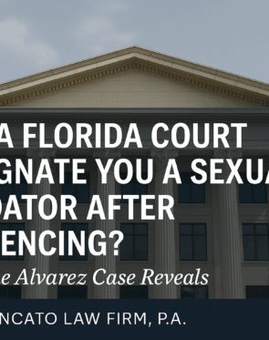 Florida Sexual Predator Designation After Sentencing?